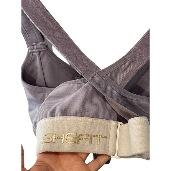 SHEFIT ULTIMATE SPORTS BRA® High Impact size 1Luxe XL Purple Gold GUC Adjustable - Picture 3 of 8